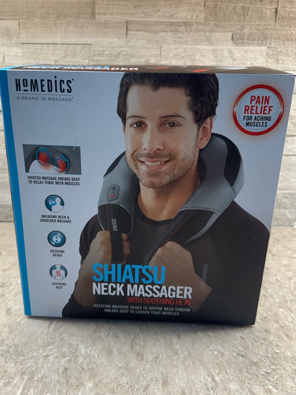 Homedics Shiatsu Neck Massager with Heat NMS-312